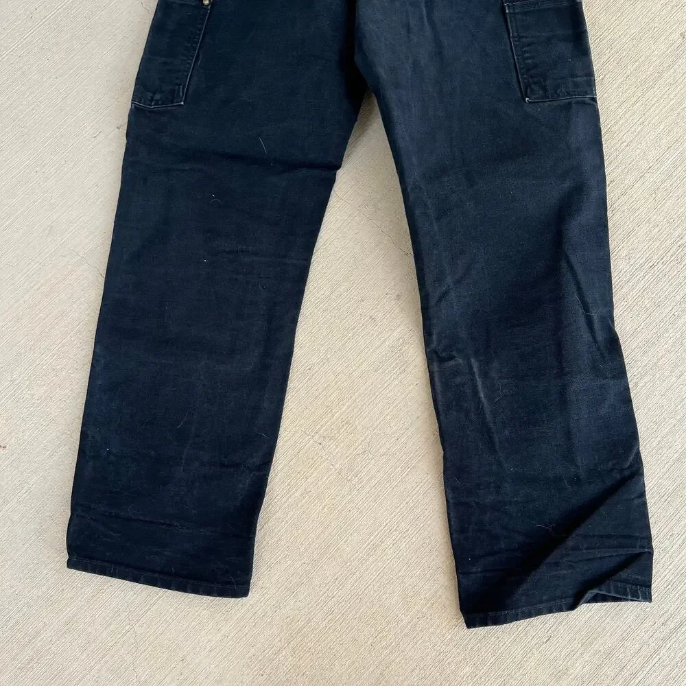 Carhartt B01 BLK black double knee work wear carpenter pants